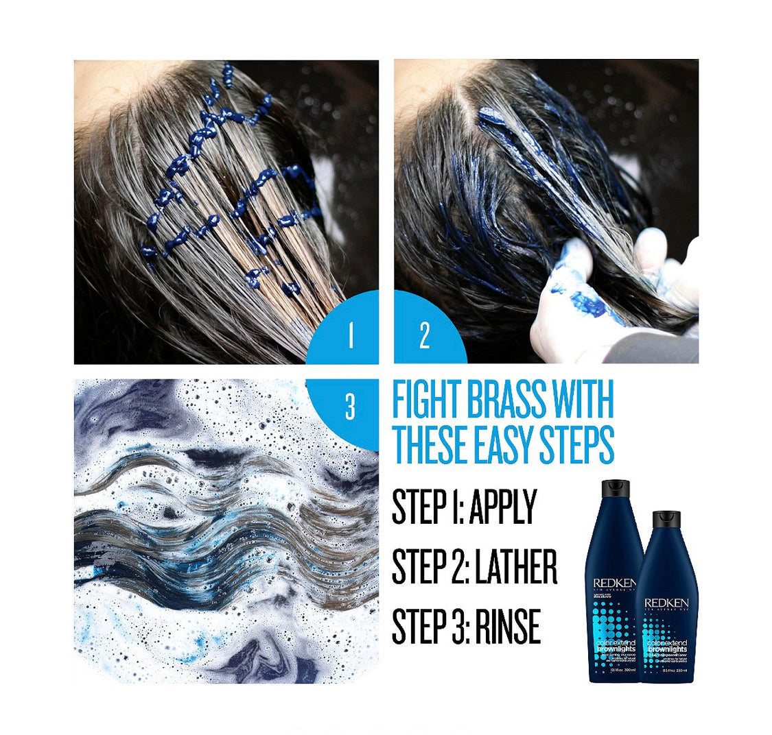 Gravere Fantastisk Pris Redken Color Extend Brownlights Blue Toning Sulfate-Free Shampoo Liter –  Platinum & Company Beauty Bar